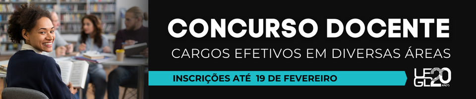 Concurso Docente - Inscri&ccedil;&otilde;es at&eacute; 19 de fevereiro de 2026